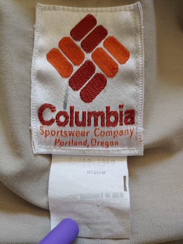 Vintage 1980s Mens Unisex Columbia Zip-Up Hooded Rain Jacket Coat Size Medium - Picture 9 of 10