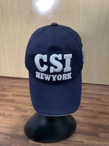 CSI NEW YORK Baseball Cap Hat Dark Blue Adjustable OSFA - Afbeelding 1 van 7