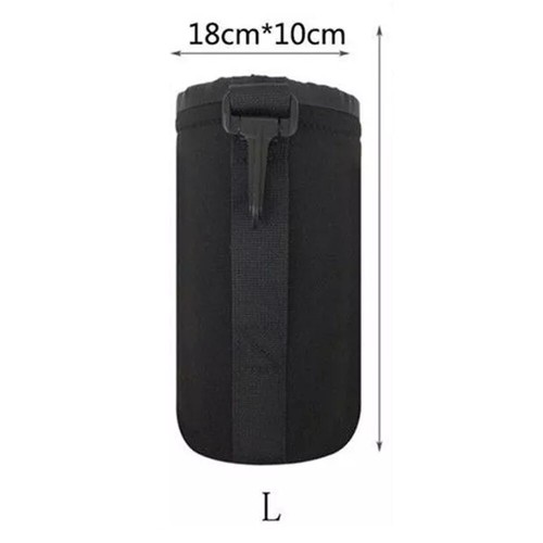 2x L DSLR Camera Len Pouch Case Bag Cover Neoprene For Canon Nikon Panasonic US - Picture 3 of 8