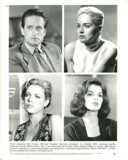 BASIC INSTINCT MICHAEL DOUGLAS SHARON STONE Original 8x10 Press Photo