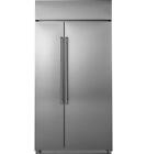 Nib Cafe Csb42Wp2Rs1 42" Stainless Steel Side by Side Smart Refrigerator