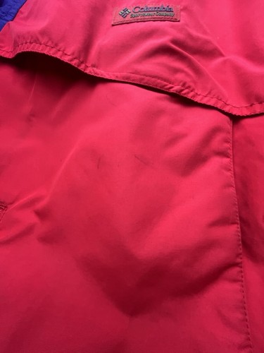 VTG Columbia Powder Keg Jacket Men's L Color Block Red Teal Blue 3-in-1 Rad AF - Picture 11 of 16