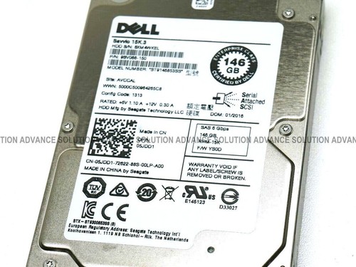 NUEVO DISCO DURO DELL SEAGATE ST9146853SS 2.5" 146GB 15K SAS 6GB/S 5JDD1 - Imagen 6 de 6