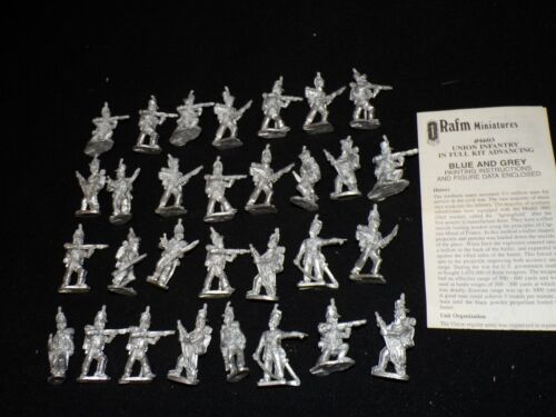 RAFM Miniaturen Union Infanterie Soldaten Vorrückende Metallfiguren