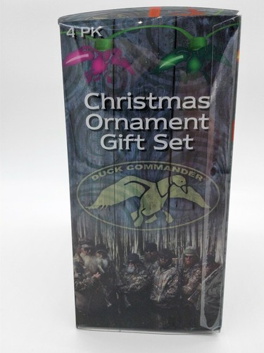 Duck Dynasty Christmas Ornaments Duck Commander 4 Pk Gift Set NEW - Picture 11 of 11