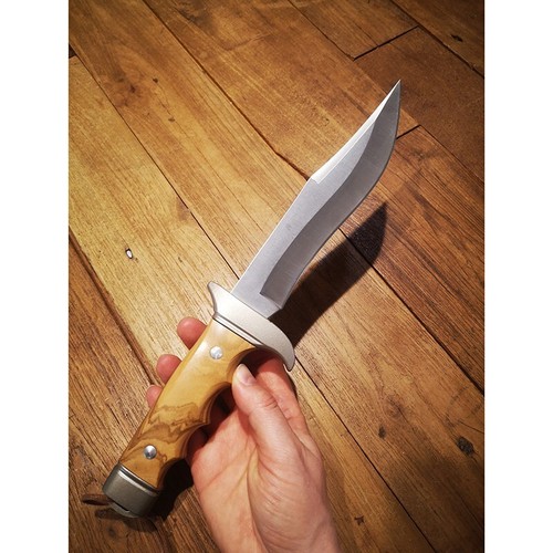 COLTELLO DA CACCIA A LAMA FISSA NIETO CETRERIA OLIVO - Foto 3 di 5