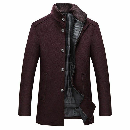 Winter Men Jacket Wool Slim Coat With Adjustable Vest Fit Thick Warm Clothes New - Picture 6 of 24