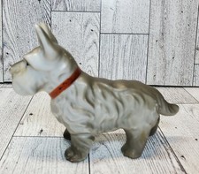 LF1 Vtg Scottie Scottish Terrier Gray Dog Porcelain 3.5" Figurine Occupied Japan