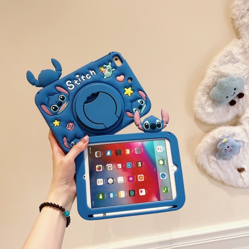 Stitch Stand Cover Case For iPad 7/8/9th 10.2 Air 10.5 10.9 With Pen Slot Straps - Picture 6 of 9