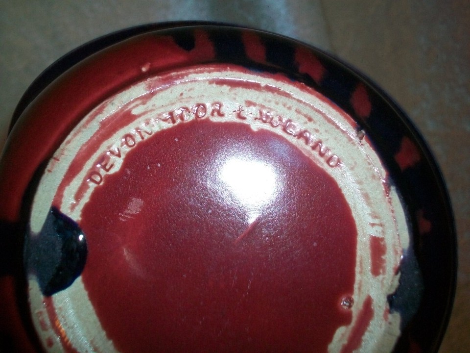 Vintage Devonmoor Red Purple Drip Glaze Art Pottery Gravy Sauce Bowl England eBay