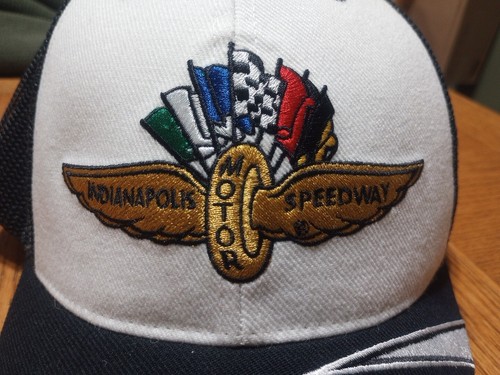 Snapback Indianapolis Speedway Hat Logo Trucker Mesh Motor Race Flags Official - Imagen 9 de 14