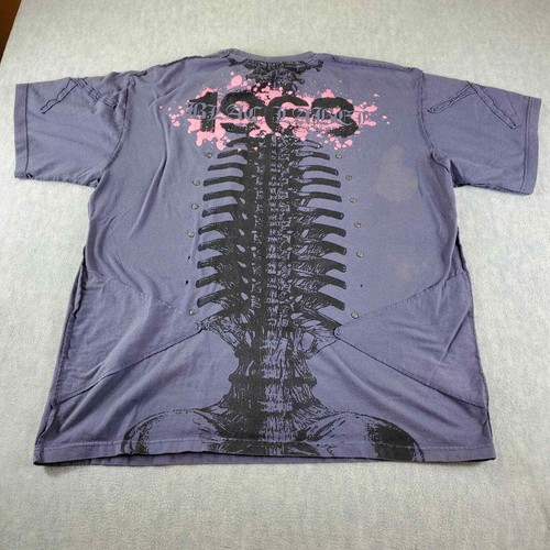 Black Label Premium Mens Shirt Mesn 4X Gray Studded Embroidered Short Sleeve - Picture 8 of 12