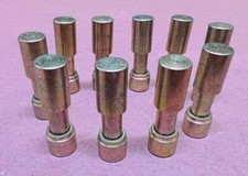 ⭐LOT OF 10⭐ Rexnord 10486804 Utility Barrel Lock #6 Gold Lock w/End Cap 93180124