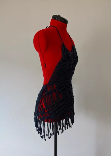 Abito Estivo Donna, Fatto A Mano, Un Modello Esclusivo, Abito Flapper - Foto 3 di 7