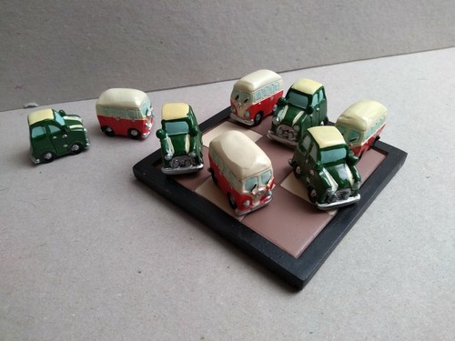 BEETLE V's 2CV Tic Tac Toe -Noughts & Crosses Game Traditional gift sweet item - Afbeelding 1 van 6