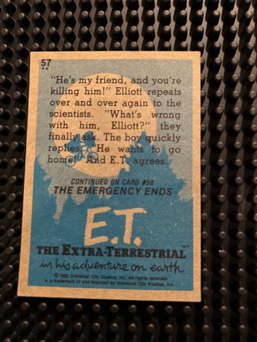 1982 Topps ET The Extra-Terrestrial Trading Cards  Complete Your Set  U Pick - Picture 120 of 180