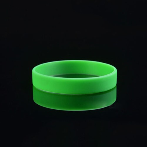 Simple Silicone Rubber Elastic Wristband Bracelet Cuff Bangle Sports Wrist Band - Picture 12 of 26