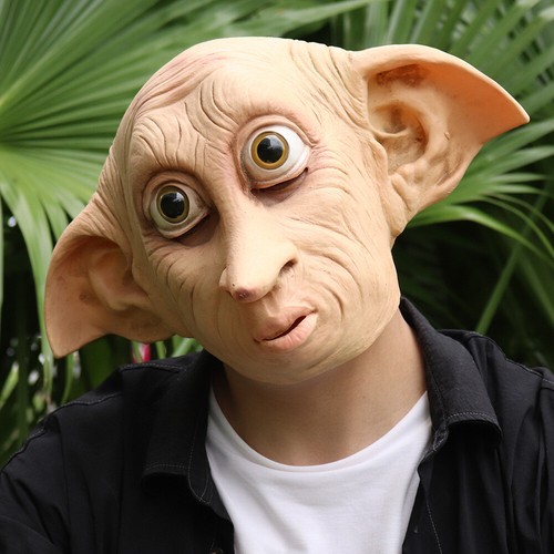 NEW Harry Potter Dobby Cosplay Costume Mask Halloween Party Kids Unisex Outfits - Picture 15 of 15