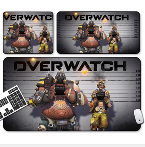 overwatch junkrat roadhog game mouse pad profession pc large mats overwatch size