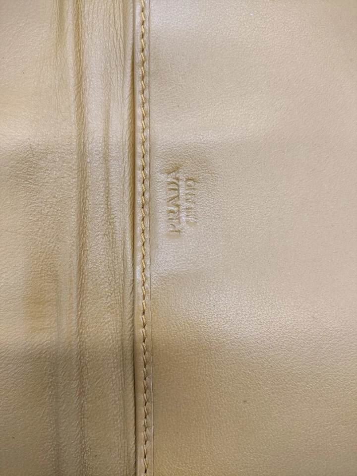 Authentic 2012 PRADA Saffiano Leather Mustard Yellow iPad Case Cover with Box - Image 2 of 4