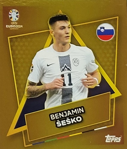 TOPPS UEFA EURO 2024 GERMANY STICKERS SP GOLD SIGNATURE SWISS CHOICE EDITION - Picture 58 of 59