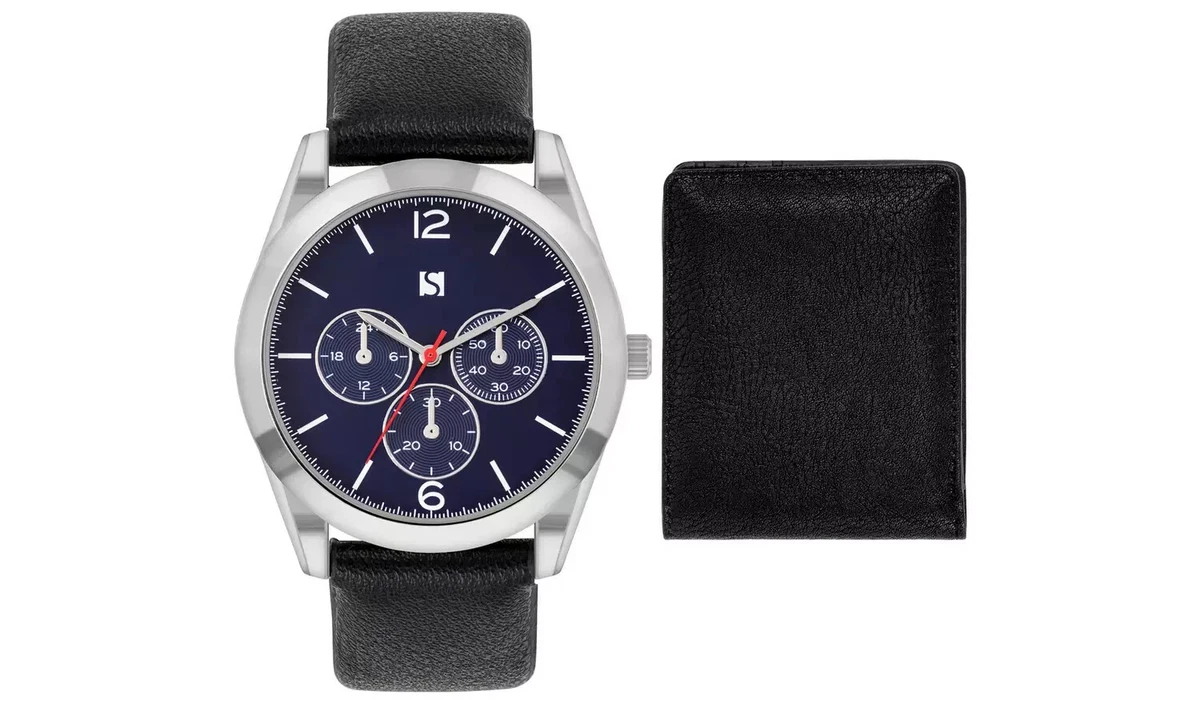 Analog watch with sales fitness tracker