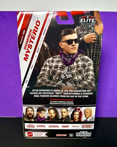 2024 WWE Elite Collection Serie 109: “DIRTY” DOMINIK MYSTERIO (¡Pack Variante!!) - Imagen 5 de 10