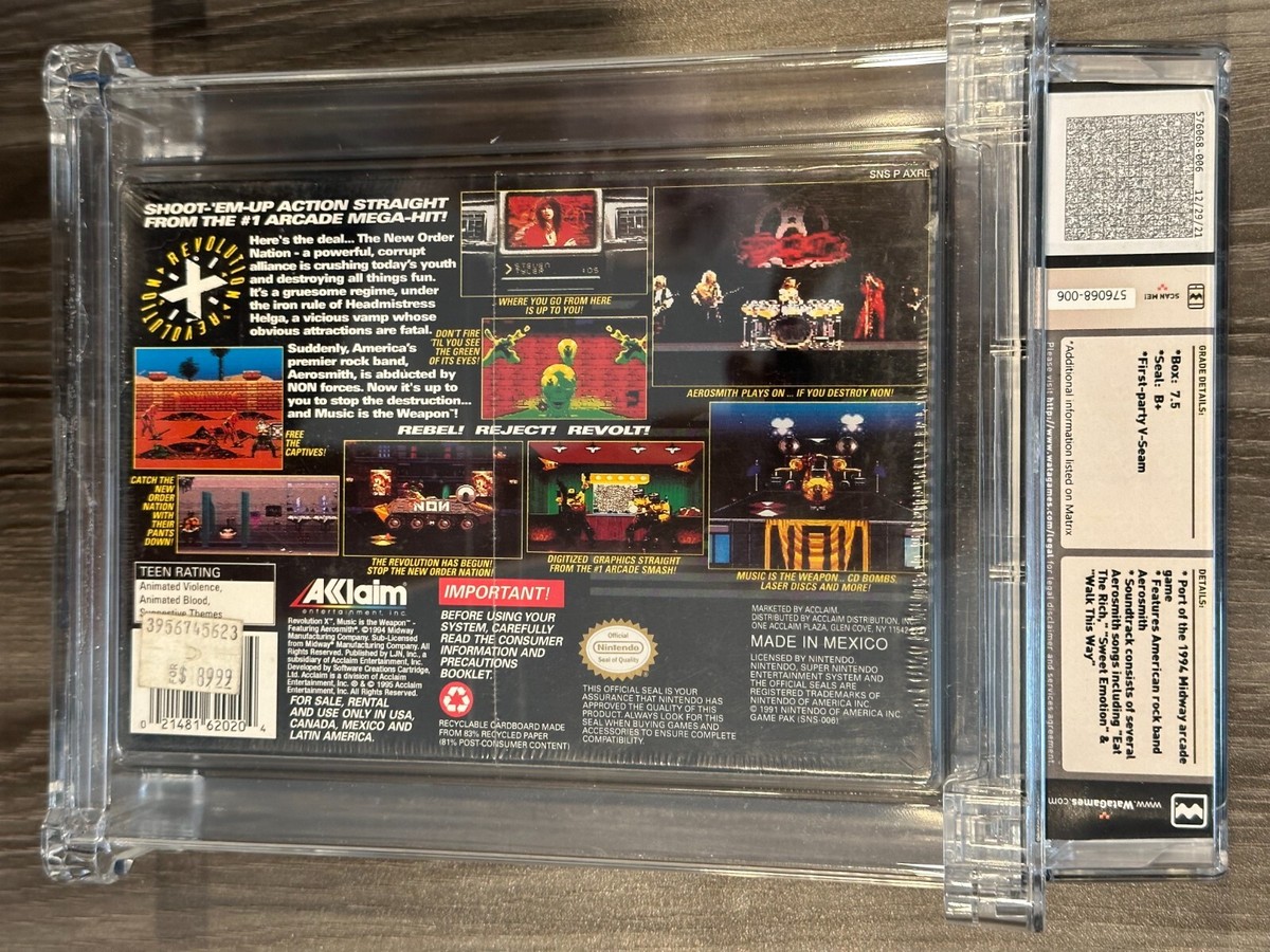 Revolution X (Super Nintendo Entertainment System, 1995) for