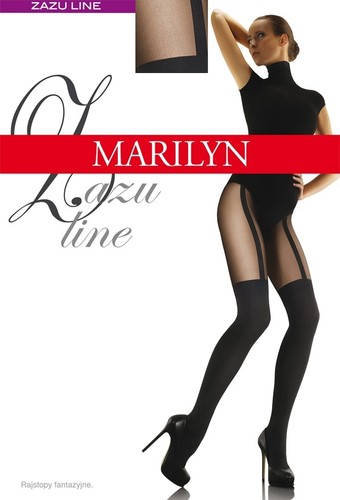 MOCK SUSPENDER STOCKINGS-TIGHTS-MARILYN " ZAZU LINE" 60/20 DENIER - 第 1/3 張圖片