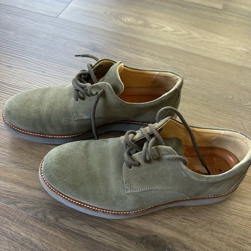 Samuel Hubbard Bucks Mens Size 9 Oxfords Shoes Green Suede M2160-056 Low Top - Picture 10 of 11
