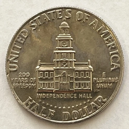 1976 Kennedy Clad Bicentennial Half Dollar Taken from a US Uncirculated Mint Set