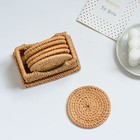 Place Mats Set Outdoor for Patio Table Small Round Placemats