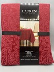 Ralph Lauren Dark Red Christmas Tablecloth 60x120 Nappe Mantel Rectangle Oblong