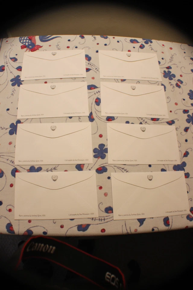 1984 UN WFUNA Flag Series Cachets(8) w/Anthony Quinn Art-FDC - Image 2 of 2