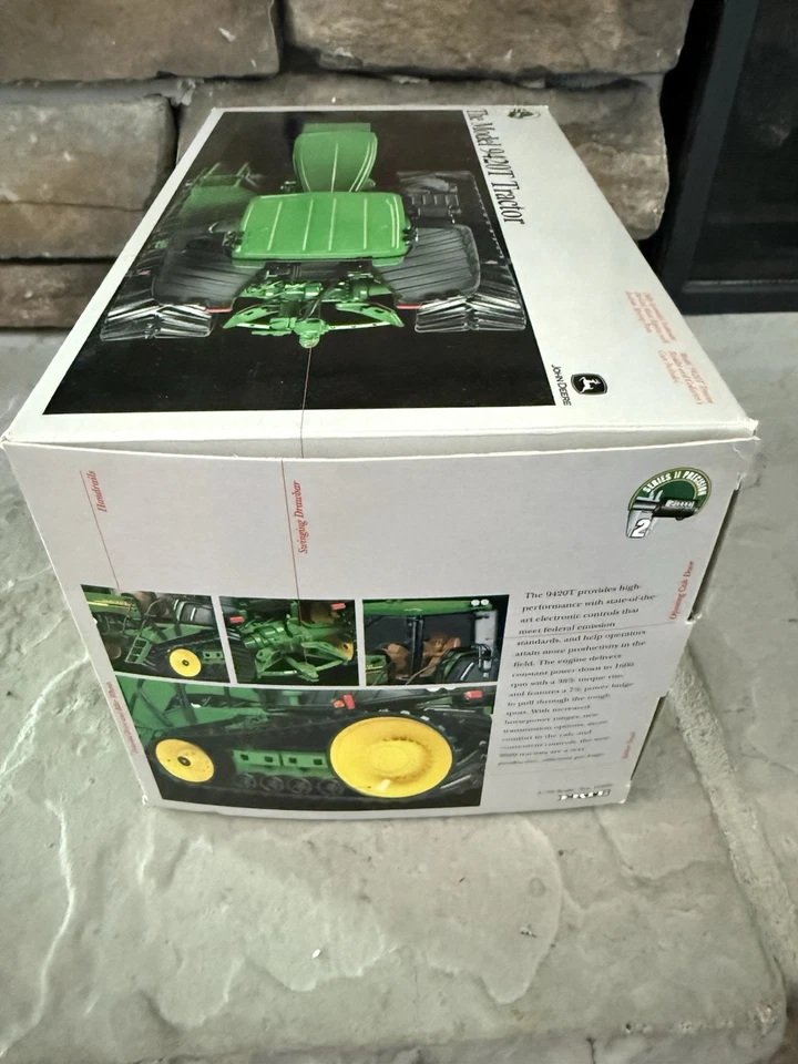 Tractor de juguete John Deere 9420T Precision Classic 1/32 coleccionistas nuevo en caja Foto 3 de 4