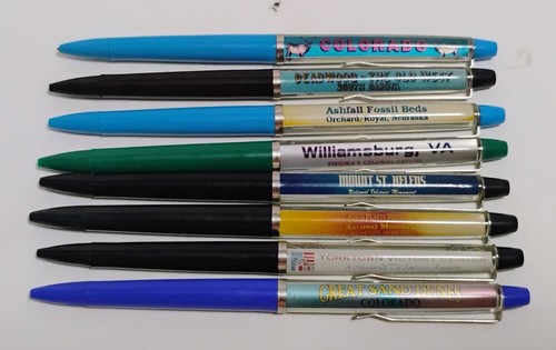 VINTAGE ESKESEN MADE IN DENMARK FLOATY FLOATING ACTION PEN 8CT LOT DEADWOOD ETC.