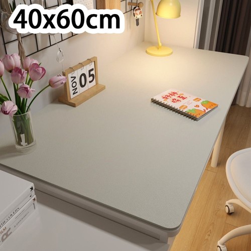 Leather Student Desk Mat Oil-proof Computer Desk Mat Simple Coffee Table Mat - Photo 32/34