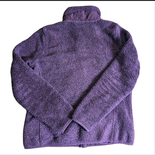 L.L. Sudadera chaqueta polar Sherpa púrpura cremallera completa Bean - Imagen 2 de 4