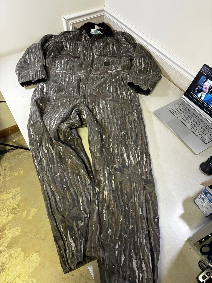Liberty Coveralls Mens X Large Tall Realtree Camo Insulated Workwear Hunting USA - Image 2 of 4