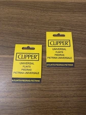 Genuine Clipper Lighter Flints, Black, 2 Packs of 9 Flints per Pack,