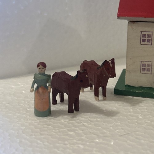 VTG Putz Horse Stable W/ People - Bild 3 von 24