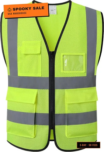 Reflective Safety Vest for Men Women Construction Vest Meet ANSI/ISEA Standard - product listing photo