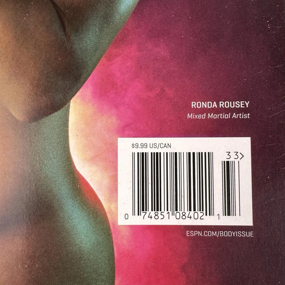 ESPN 5th Anniversary Body Issue Portfolio 2009-2013 WWE Ronda Rousey WWE MMA Foto 4 de 4