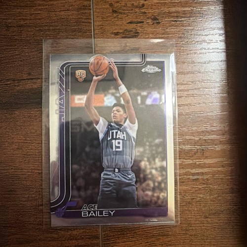 Topps Chrome Update 2025-26 Ace Bailey Utah Jazz Basketball RC #255