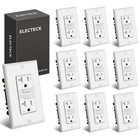 ELECTECK 10 Pack GFCI Outlet 20 Amp, Outdoor Weather Resistant WR, Ultra Slim...