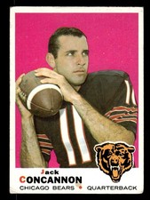 1969 TOPPS JACK CONCANNON 186 VG FOOTBALL CHICAGO BEARS