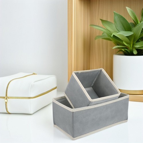  12 Stück Faltbarer Kleiderschrank Organizer: Schrank Aufbewahrungsbehälter Faltschublade Organizer - Bild 3 von 12