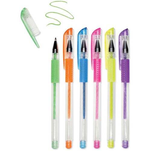 Living In Color Color-Flow Glitter Gel Pen Set 6/Pkg Neons - Bild 3 von 3