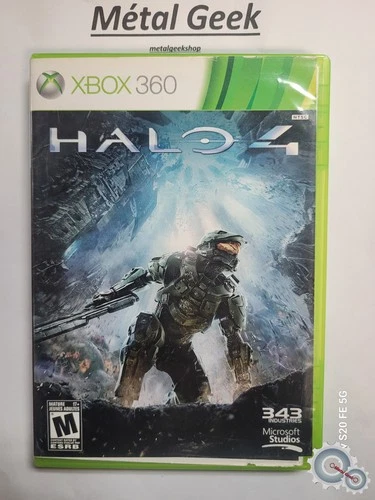 Halo 4 Xbox 360 NoManual French Tested Free Shipping in Canada !!