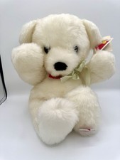 Dakin Cuddles Teddy Bear White Plush Stuffed Animal 14 Vintage 1979 w/ Tag